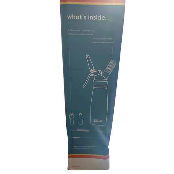 Whipped Cream Dispenser Durable Aluminum Foam Whipper 1 Pf 500ml Cream Maker NWT - Picture 3 of 7